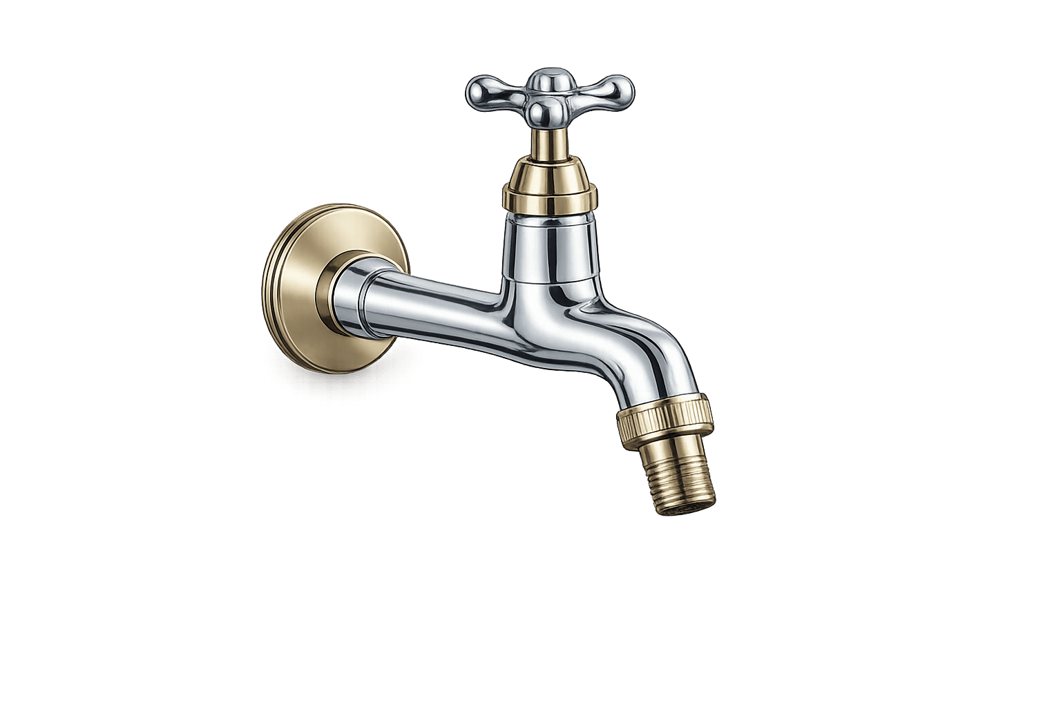 Llave de Pico de Mueble de Bronce Cromado